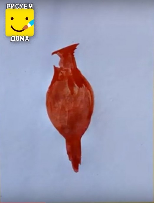 Рисуем красного кардинала: мастер-класс