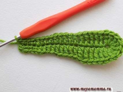 Вяжем крючком дубовый лист