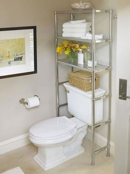 Идеи интересных полок для туалета