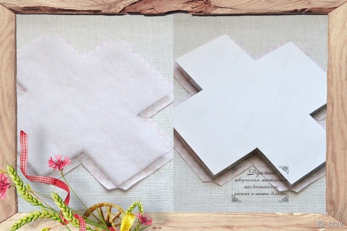 Украшение шкатулки тканью, окрашенной полевыми травами