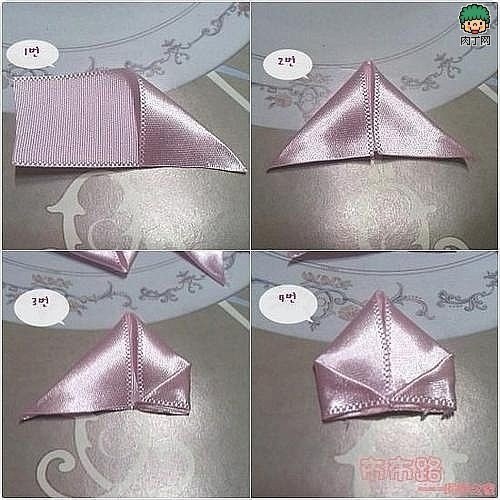 Роза из ленты: мастер-класс