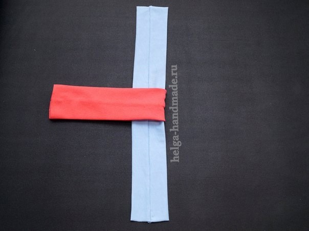 Трикотажная повязка на голову своими руками