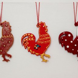 Петушки из фанерных заготовок