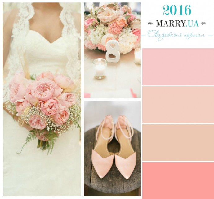 Лучшие сочетания цветов с персиковым