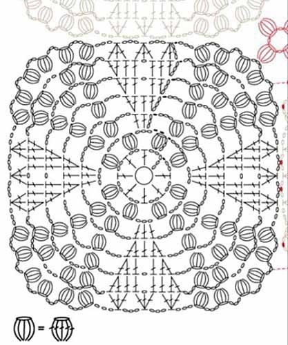 ​Очень красивый мотив крючком