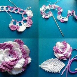 ​Вяжем красивый цветок крючком