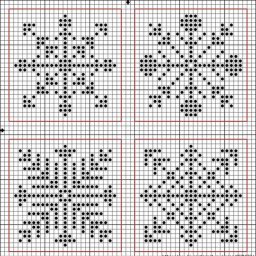 Вышиваем снежинки