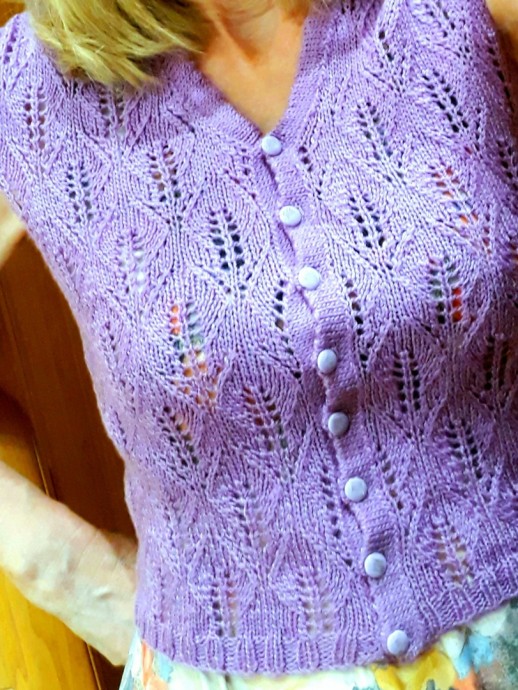 ​Ажурная кофточка для прохладного летнего утра