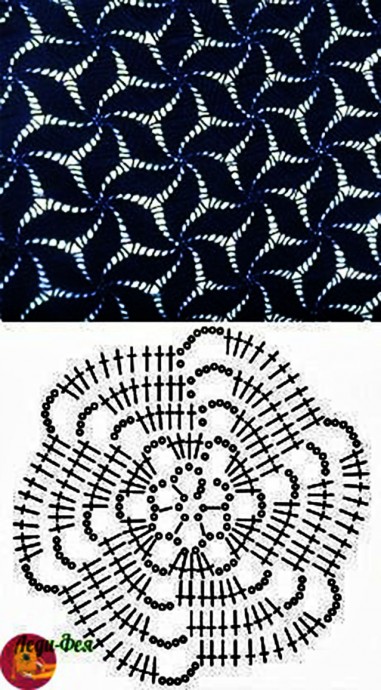 Чудесная подборка схем крючком