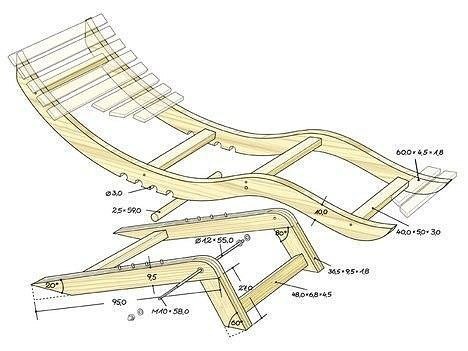Дачный лежак: красивее покупного