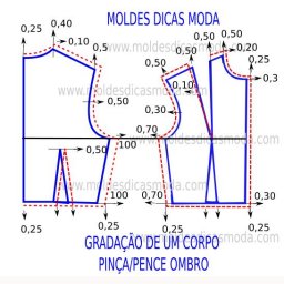 Как увеличить (уменьшить) готовую выкройку блузки или платья