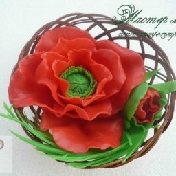 Лепим чудесный цветок мака