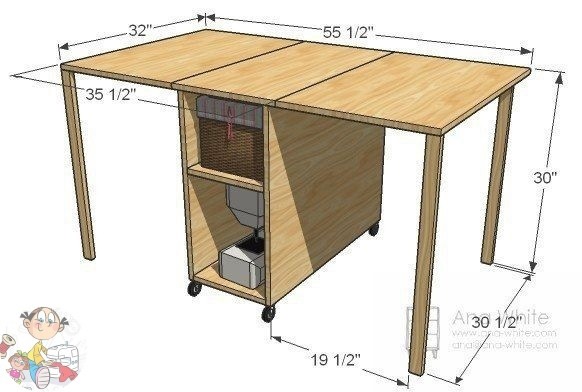 Удобное складное рабочее место
