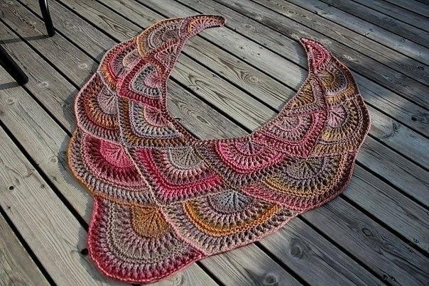 Модульная шаль "Веера"