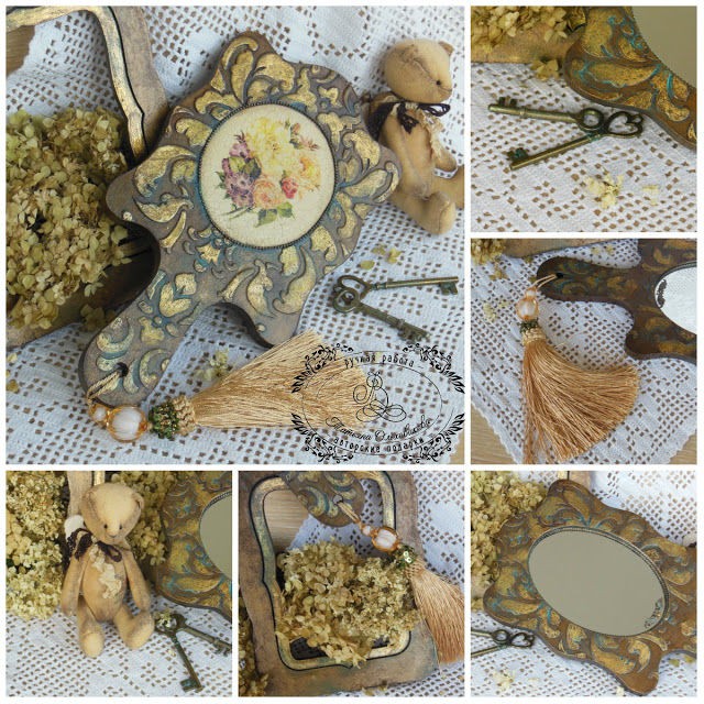 Зеркало "Винтажный букет"