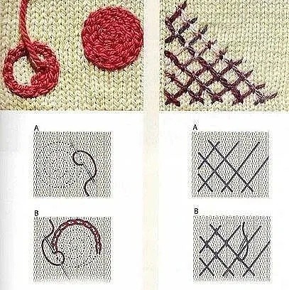 Декоративные швы для вышивки по трикотажу