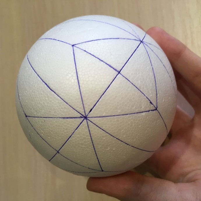 Шар в технике кимекоми