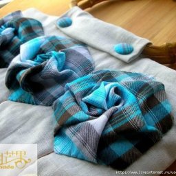 Мастер-класс по текстильным розочкам