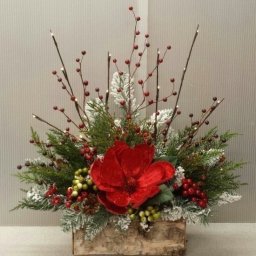 Зимние композиции из цветов