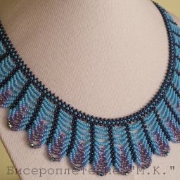 Шикарное колье из бисера