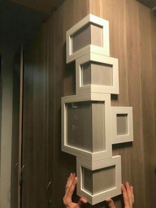 Преображение фотографий на углах стен