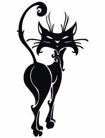 ​Трафареты кошек для декора