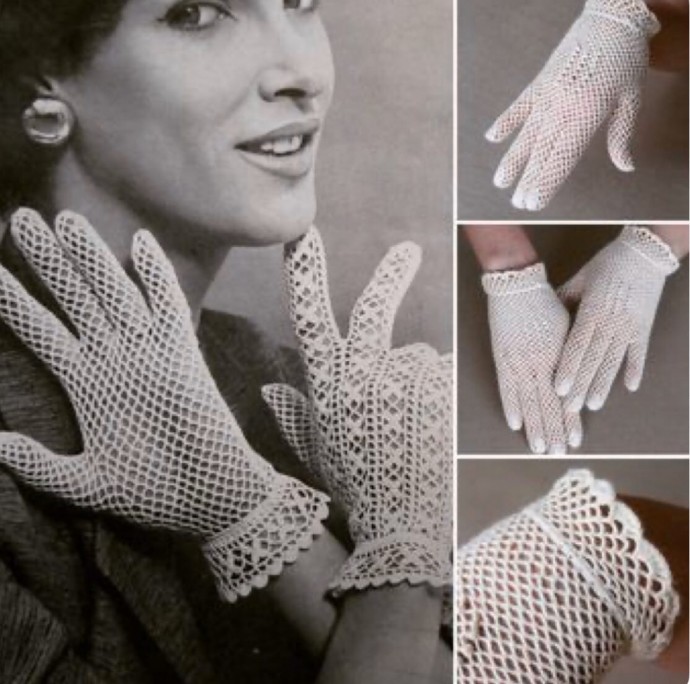 Вязаные перчатки