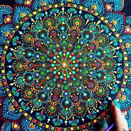 ​Идеи красивой точечной росписи