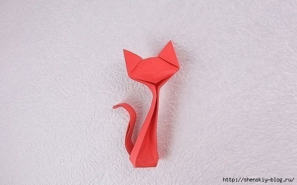 Кошечка оригами