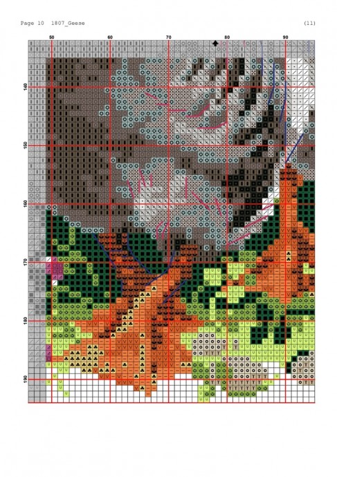 ​Вышиваем гусей