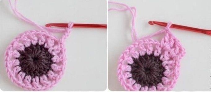 Вяжем квадратный мотив