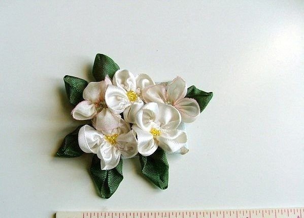 Цветочки из лен: мастер класс