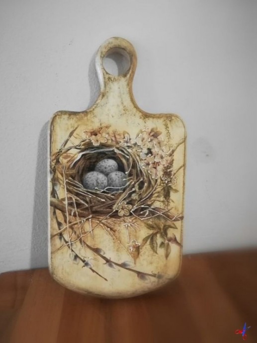 Декоративные доски с декупажем