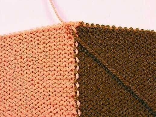 Вязание вертикальных полос