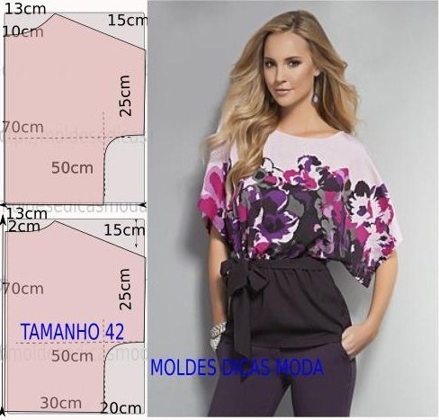 Несложный крой с цельнокроеным рукавом