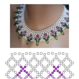 Очень красивые колье из бисера со схемами