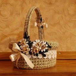 Превращаем пластиковую банку в красивую корзиночку