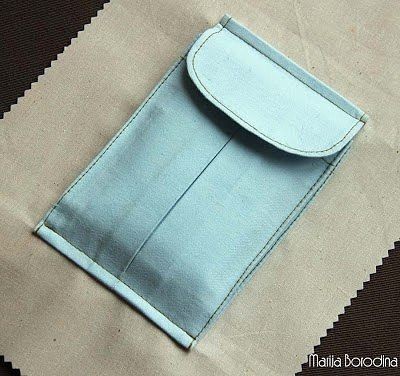 Шьем объемный карман-портфель
