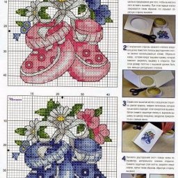 ​Схемы вышивки для новорожденных