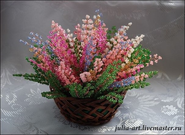 Вереск из бисера