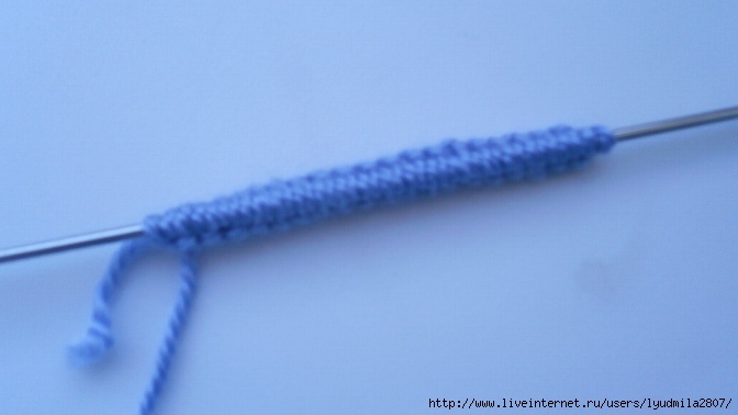 Вязание вкруговую на двух спицах