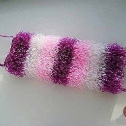 Вяжем мохнатую мочалку