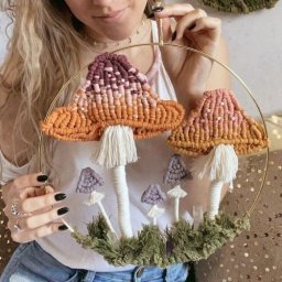 Грибочки из пряжи: идеи для творчества
