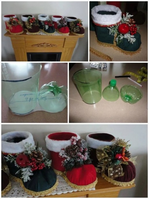 Сапожок из пластиковых бутылок