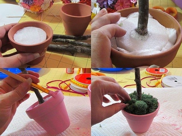 Топиарий из бумаги Топиарий из бумаги