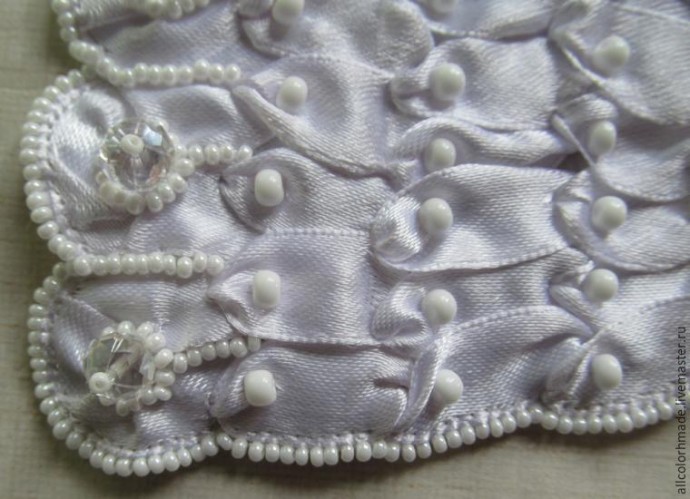 Делаем оригинальный элемент для аппликации "Белый павлин" Делаем оригинальный элемент для аппликации "Белый павлин"