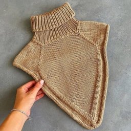 Манишка спицами