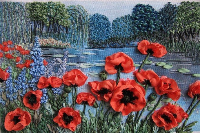 ​Восхитительные примеры вышивки лентами