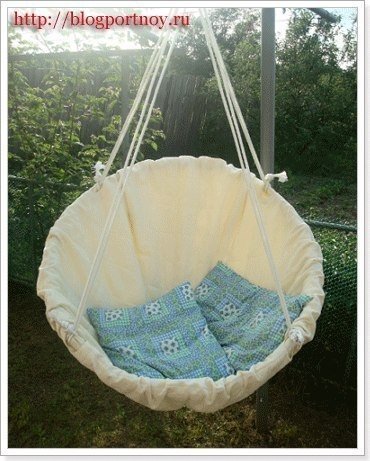 Гамак на обруче своими руками
