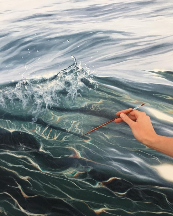 Художник Irina Cumberland: прохладное прикосновение воды в летнюю жару